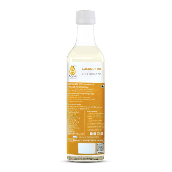 Cold Pressed Coconut Oil 1 L - Image 3