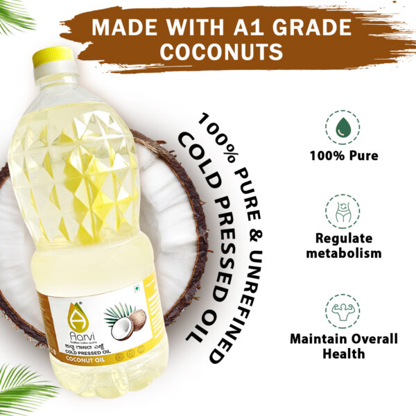 Cold Pressed Coconut Oil 2 L - Image 4